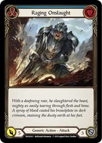 Raging Onslaught (Blue) - Hero Deck: Bravo - Flesh and Blood TCG card