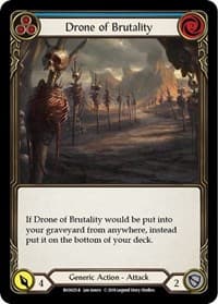 Drone of Brutality (Blue) - Hero Deck: Bravo - Flesh and Blood TCG card