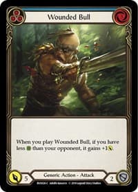 Wounded Bull (Blue) - Hero Deck: Bravo - Flesh and Blood TCG card