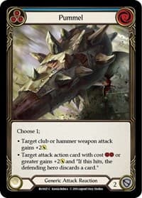 Pummel (Blue) - Hero Deck: Bravo - Flesh and Blood TCG card