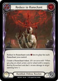 Reduce to Runechant (Blue) - Arcane Rising - Flesh and Blood TCG card