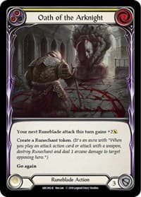 Oath of the Arknight (Yellow) - Arcane Rising - Flesh and Blood TCG card