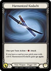 Harmonized Kodachi (Reverse) - Hero Deck: Katsu - Flesh and Blood TCG card