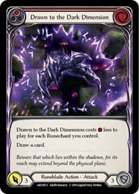 Drawn to the Dark Dimension (Red) - Arcane Rising - Flesh and Blood TCG card