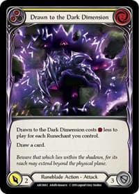Drawn to the Dark Dimension (Yellow) - Arcane Rising - Flesh and Blood TCG card