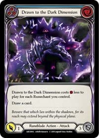 Drawn to the Dark Dimension (Blue) - Arcane Rising - Flesh and Blood TCG card