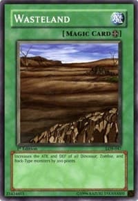 Wasteland - The Legend of Blue Eyes White Dragon - YuGiOh card
