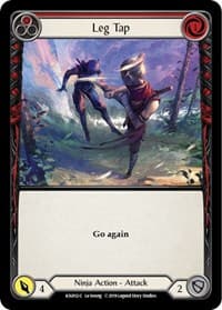 Leg Tap (Red) - Hero Deck: Katsu - Flesh and Blood TCG card