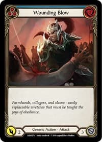 Wounding Blow (Blue) - Hero Deck: Katsu - Flesh and Blood TCG card