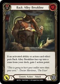 Back Alley Breakline (Red) - Arcane Rising - Flesh and Blood TCG card