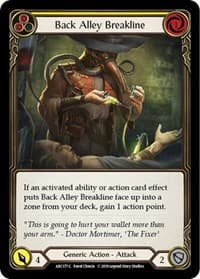Back Alley Breakline (Yellow) - Arcane Rising - Flesh and Blood TCG card