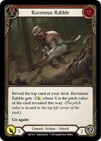 Ravenous Rabble (Red) - Arcane Rising - Flesh and Blood TCG card