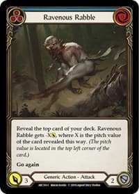 Ravenous Rabble (Blue) - Arcane Rising - Flesh and Blood TCG card