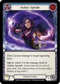 Aether Spindle (Blue) - Arcane Rising - Flesh and Blood TCG card