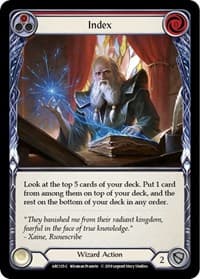 Index (Red) - Arcane Rising - Flesh and Blood TCG card
