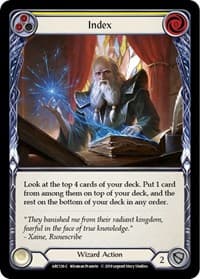 Index (Yellow) - Arcane Rising - Flesh and Blood TCG card