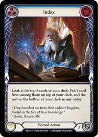 Index (Blue) - Arcane Rising - Flesh and Blood TCG card