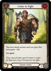 Come to Fight (Blue) - Arcane Rising - Flesh and Blood TCG card