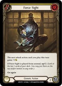 Force Sight (Yellow) - Arcane Rising - Flesh and Blood TCG card