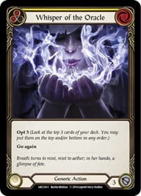 Whisper of the Oracle (Yellow) - Arcane Rising - Flesh and Blood TCG card