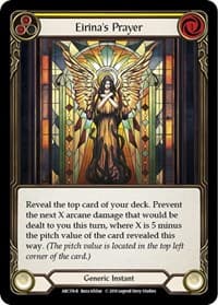 Eirina's Prayer (Yellow) - Arcane Rising - Flesh and Blood TCG card