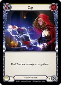 Zap (Yellow) - Arcane Rising - Flesh and Blood TCG card
