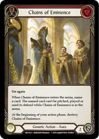Chains of Eminence - Arcane Rising - Flesh and Blood TCG card