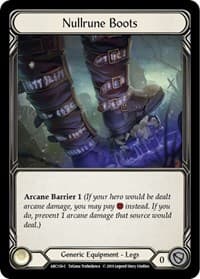 Nullrune Boots - Arcane Rising - Flesh and Blood TCG card