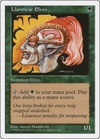 Llanowar Elves - Fifth Edition - Magic: The Gathering card