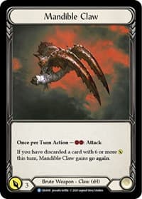 Mandible Claw (Reverse) - Crucible of War - Flesh and Blood TCG card