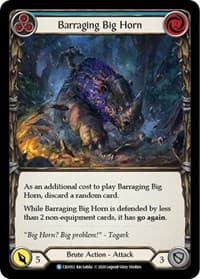 Barraging Big Horn (Blue) - Crucible of War - Flesh and Blood TCG card