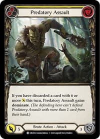 Predatory Assault (Yellow) - Crucible of War - Flesh and Blood TCG card