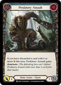 Predatory Assault (Blue) - Crucible of War - Flesh and Blood TCG card