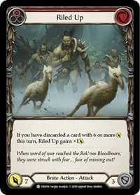 Riled Up (Red) - Crucible of War - Flesh and Blood TCG card