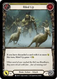 Riled Up (Yellow) - Crucible of War - Flesh and Blood TCG card