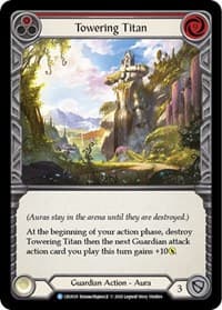 Towering Titan (Red) - Crucible of War - Flesh and Blood TCG card