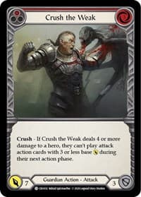 Crush the Weak (Red) - Crucible of War - Flesh and Blood TCG card