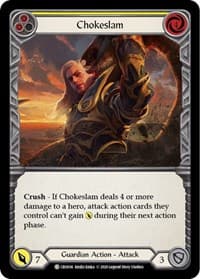 Chokeslam (Yellow) - Crucible of War - Flesh and Blood TCG card