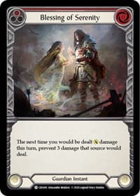 Blessing of Serenity (Red) - Crucible of War - Flesh and Blood TCG card