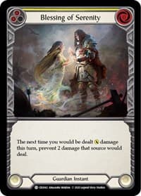 Blessing of Serenity (Yellow) - Crucible of War - Flesh and Blood TCG card