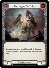 Blessing of Serenity (Blue) - Crucible of War - Flesh and Blood TCG card