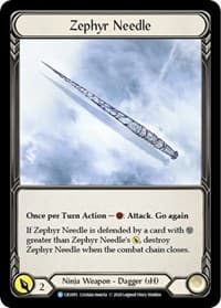 Zephyr Needle - Crucible of War - Flesh and Blood TCG card