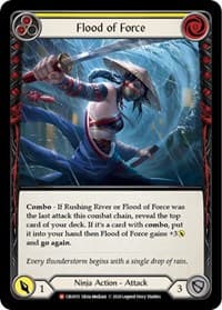 Flood of Force - Crucible of War - Flesh and Blood TCG card
