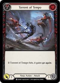 Torrent of Tempo (Red) - Crucible of War - Flesh and Blood TCG card