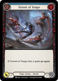 Torrent of Tempo (Blue) - Crucible of War - Flesh and Blood TCG card
