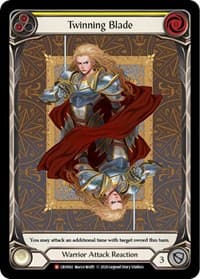 Twinning Blade (Extended Art) - Crucible of War - Flesh and Blood TCG card