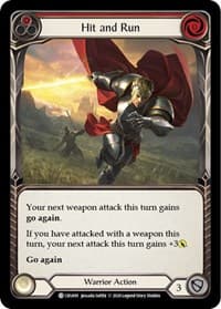 Hit and Run (Red) - Crucible of War - Flesh and Blood TCG card