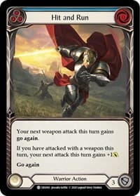 Hit and Run (Blue) - Crucible of War - Flesh and Blood TCG card