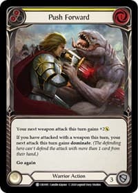 Push Forward (Yellow) - Crucible of War - Flesh and Blood TCG card