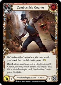 Combustible Courier (Red) - Crucible of War - Flesh and Blood TCG card